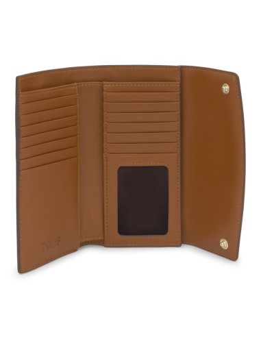 Billetera grande Pocket camel TOUS Bloom - Elegancia y funcionalidad