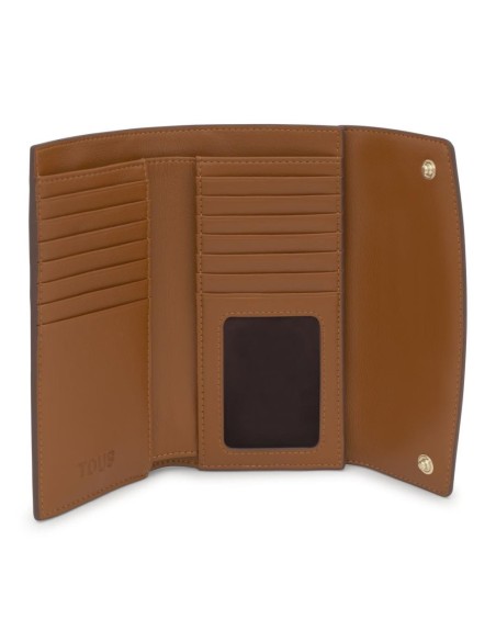 Billetera grande Pocket camel TOUS Bloom - Elegancia y funcionalidad