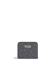 Monedero gris oscuro Kaos Mini Lines de TOUS - Elegancia y funcionalidad