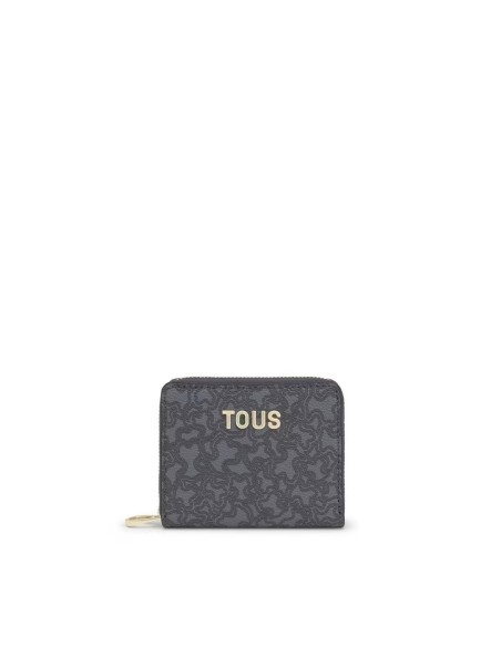 Monedero gris oscuro Kaos Mini Lines de TOUS - Elegancia y funcionalidad