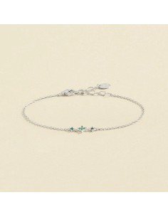 Pulsera BELOVED de Plata Bañada en Oro con Circonitas Multicolor | Agatha París