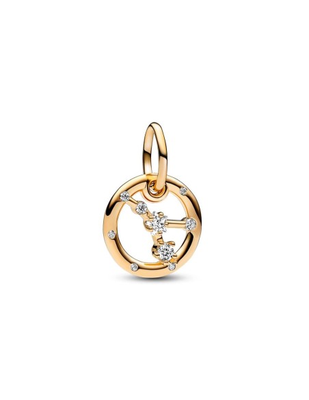 Charm Colgante con un recubrimiento en oro de 14k Zodiaco Cáncer Pandora
