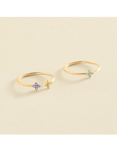 Anillo BELOVED Multicolor en Oro | Agatha París 2