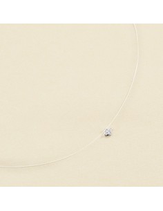 Collar Corto BELOVED Cristal en Plata de Ley – Elegancia Sutil e Invisible