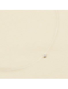 Collar Corto BELOVED Cristal en Plata de Ley con Baño de Oro – Brillo Sutil y Elegante