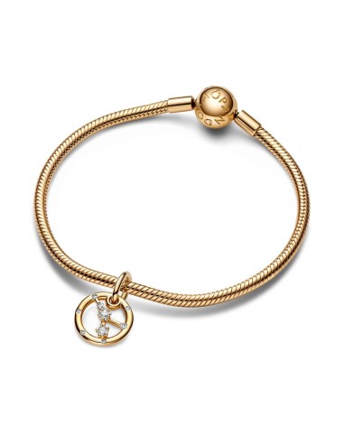 Charm Colgante con un recubrimiento en oro de 14k Zodiaco Cáncer Pandora
