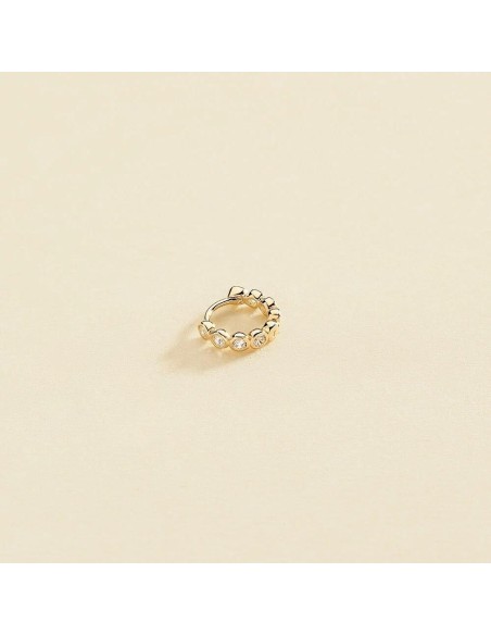 Piercing Criolla Leina con Circonitas en Oro | Agatha París