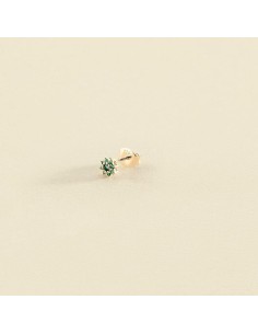 Piercing mini FLEURIE - Turquesa / Oro