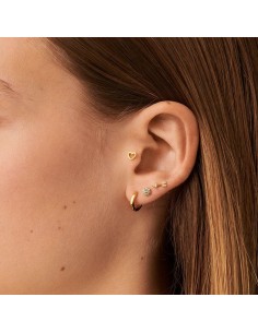 Piercing mini FLEURIE - Turquesa / Oro 2