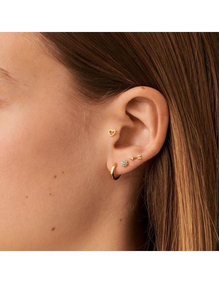 Piercing mini FLEURIE - Turquesa / Oro