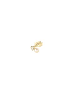 Piercing MINI MIX & MATCH de plata con perla acabado oro