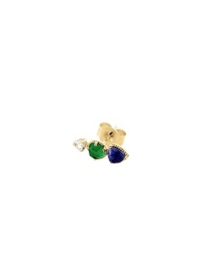 Piercing MINI MIX & MATCH tricolor de plata acabado oro