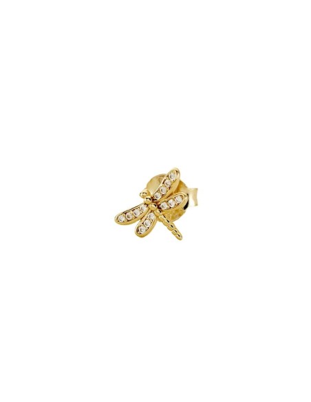 Piercing mini LIBELULA - Cristal / Dorado