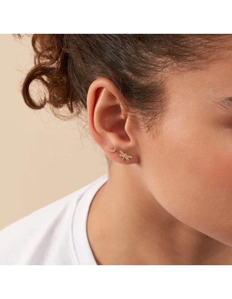 Piercing mini LIBELULA - Cristal / Dorado