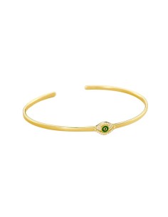 Pulsera rígida LUCKY EYE - Verde