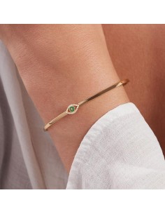 Pulsera rígida LUCKY EYE - Verde 2