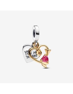 Colgante de Plata con Baño de Oro de 14k | Pandora