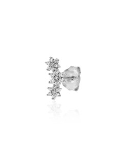 Pendiente mini TRIOFLOR con 3 flores con piedras 2