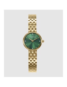 Reloj Viceroy Mujer 41148-67 – Acero IP Dorado con Esfera Verde y Movimiento de Cuarzo