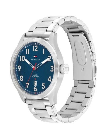 Reloj Tommy Hilfiger 1710563 para Hombre – Elegancia en Acero Inoxidable y Esfera Azul