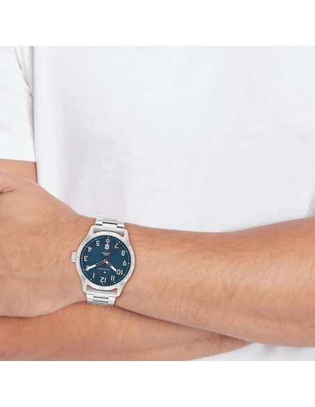 Reloj Tommy Hilfiger 1710563 para Hombre – Elegancia en Acero Inoxidable y Esfera Azul