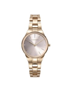 Reloj de Mujer Viceroy Kiss Dorado con Esfera Decorada y Circonitas - Ref. 42430-27