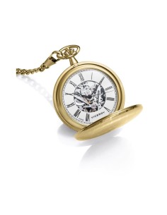 Reloj de Bolsillo Viceroy Automático con Caja de Metal IP Dorado - Elegancia y Tradición
