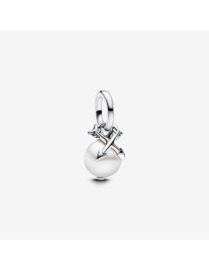Charm Colgante Mini Pandora ME Perla y Flechas en Plata de Ley con Perla Cultivada de Agua Dulce