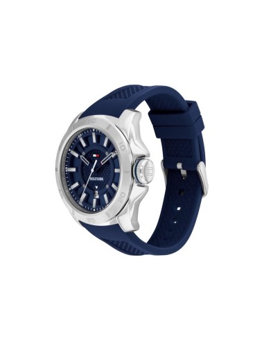Reloj Tommy Hilfiger de Hombre correa de caucho azul  