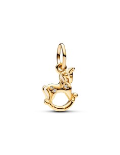 Charm Colgante con un recubrimiento en oro de 14k Balancín Unicornio​