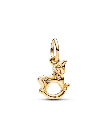 Charm Colgante con un recubrimiento en oro de 14k Balancín Unicornio​
