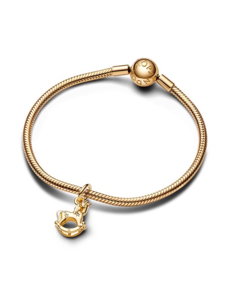 Charm Colgante con un recubrimiento en oro de 14k Balancín Unicornio​