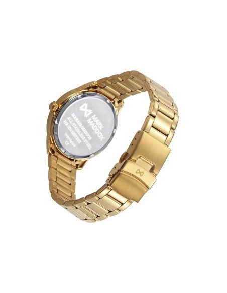 Reloj de mujer Marais de acero dorado con esfera en color negro