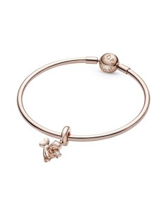 Charm Colgante con recubrimiento de oro de 14k Angel con Alas de Corazón 2