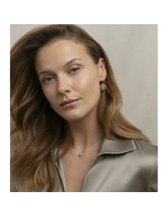 Pendientes Viceroy de plata bañada en oro con circonitas multicolor para mujer 2