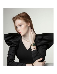 Collar Viceroy de acero IP negro y dorado para mujer 2
