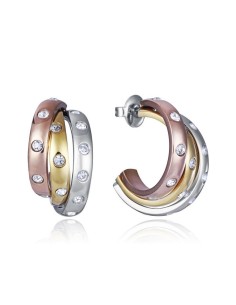 Pendientes Viceroy para mujer en acero tricolor