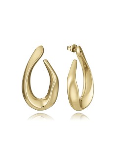 Pendientes Viceroy de acero IP dorado en forma de gota para mujer