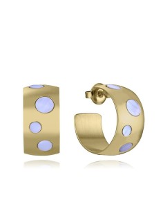 Pendientes Viceroy de aro en acero dorado para mujer