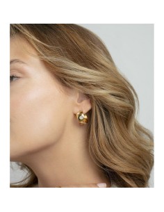 Pendientes Viceroy de aro en acero dorado para mujer 2