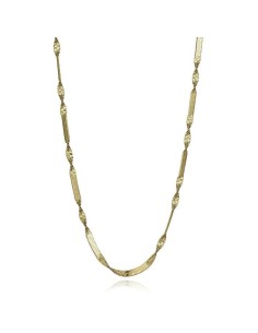 Collar Viceroy de acero IP dorado con cadena de serpiente para mujer
