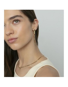 Collar Viceroy de acero IP dorado con cadena de serpiente para mujer 2
