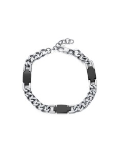 Pulsera Viceroy de acero e IP negro para hombre