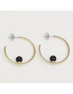 Pendientes de Aro Tommy Hilfiger 2780965 Onyx Chapados en Oro | Elegancia y Estilo - 