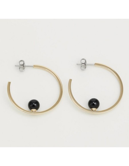 Pendientes de Aro Tommy Hilfiger 2780965 Onyx Chapados en Oro | Elegancia y Estilo - SM Joyeros