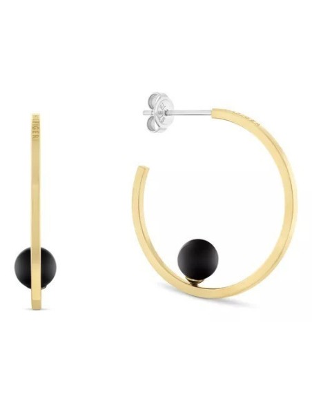 Pendientes de Aro Tommy Hilfiger 2780965 Onyx Chapados en Oro | Elegancia y Estilo - SM Joyeros