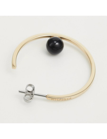 Pendientes de Aro Tommy Hilfiger 2780965 Onyx Chapados en Oro | Elegancia y Estilo - SM Joyeros
