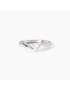 Anillo de plata 925 con circonita en forma de corazón de la colección Beato tra le Donne