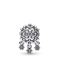 Charm en plata de ley Gota de Copo de Nieve  2
