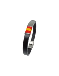 Pulsera IVOIRE Barzio de Acero y Piel para Hombre - Estilo Moderno y Sofisticado